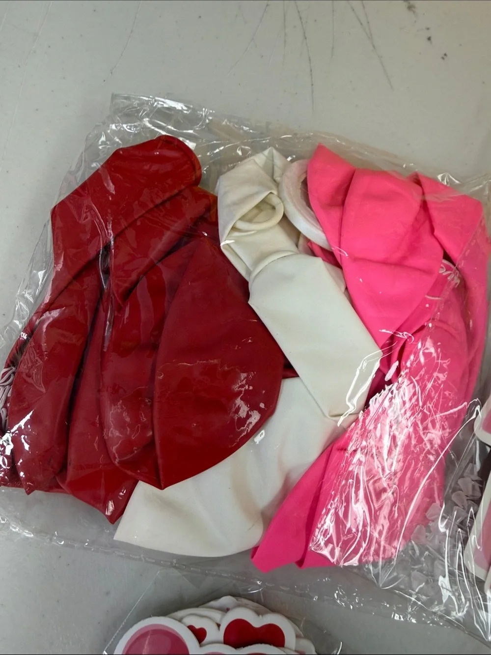Valentine's Day Party Decoration Kit Pink & Red balloons, banner, paper mylars